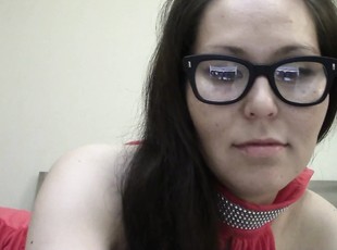 Óculos, Webcam, Posando